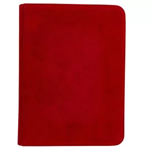 UP - Vivid Deluxe 9-Pocket Zippered PRO-Binder: Red-15934