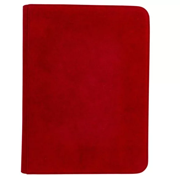 UP - Vivid Deluxe 9-Pocket Zippered PRO-Binder: Red-15934