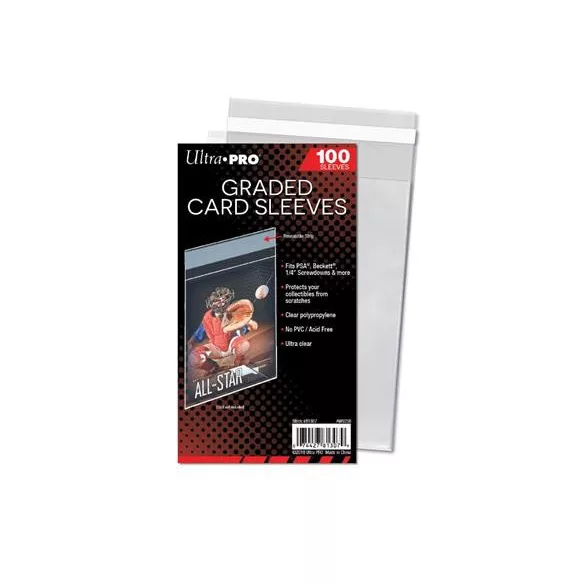 UP - Standard Sleeves - Graded Card Sleeves Resealable (100 Sleeves)-81307