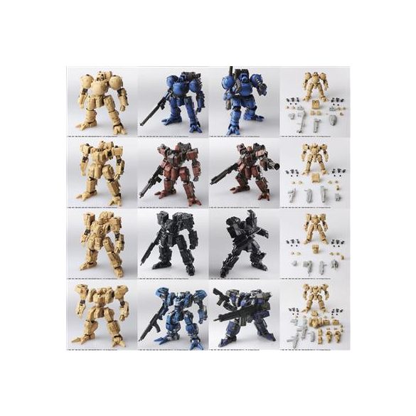 Front Mission Structure Arts 1/72 Scale Plastic Model Kit Series Vol. 4 (Display)-XWONDZZZ16
