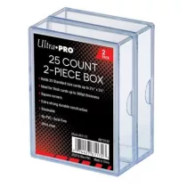 UP - 2-Piece Storage Box - for 25 Cards - Clear (2 Boxes)-81172