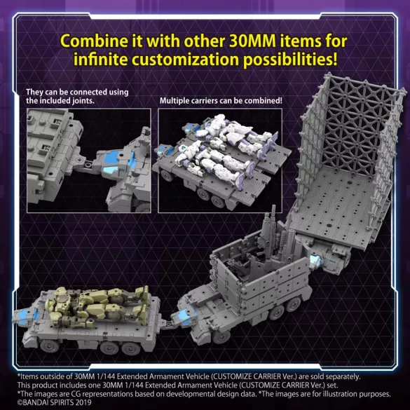 30MM 1/144 Extended Armament Vehicle (CUSTOMIZE CARRIER Ver.)-MK65323