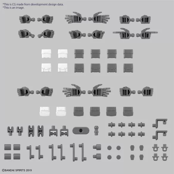 30 Minutes Missions (30MM) - 1/144 Option Parts Set 12: Hand Parts/Multi-Joint-MK65115