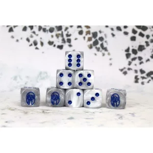 Conquest - Baron of Dice: City States Faction Dice on Gray swirl Dice-PBW8521