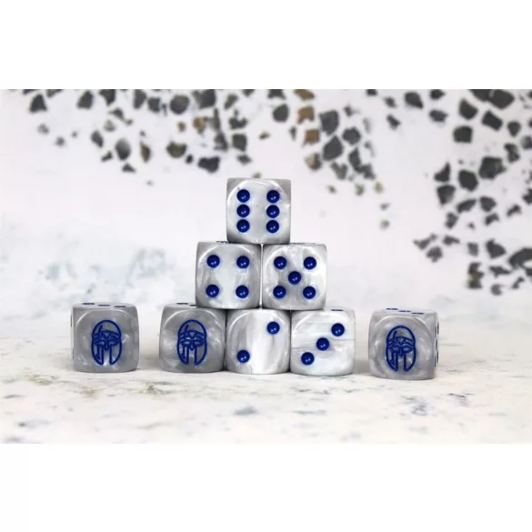 Conquest - Baron of Dice: City States Faction Dice on Gray swirl Dice-PBW8521