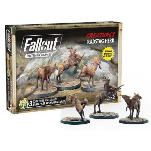 Fallout: Wasteland Warfare - Creatures: Radstag Herd - EN-MUH052289