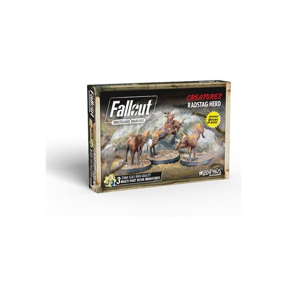 Fallout: Wasteland Warfare - Creatures: Radstag Herd - EN-MUH052289