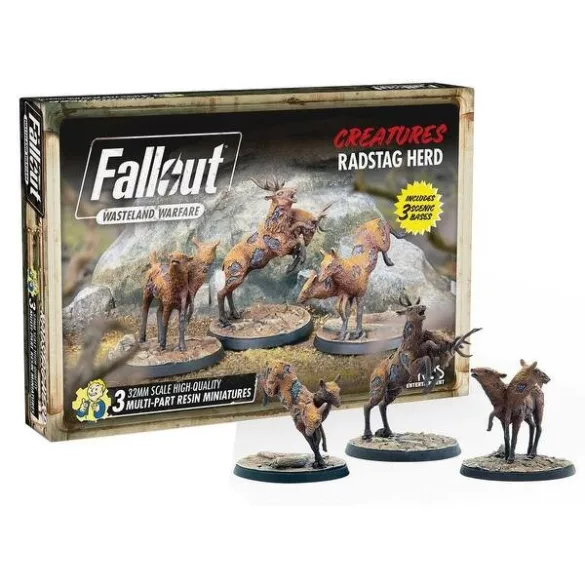 Fallout: Wasteland Warfare - Creatures: Radstag Herd - EN-MUH052289