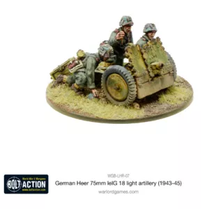 Bolt Action - German Heer 75mm leIG 18 light artillery (1943-45) - EN-WGB-LHR-07