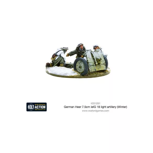 Bolt Action - German Heer 7.5cm leIG 18 light artillery (Winter) - EN-403012001