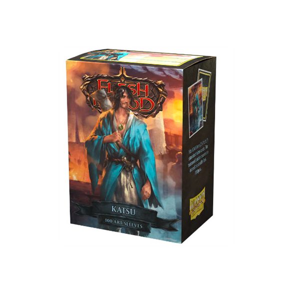 Dragon Shield Flesh and Blood License Standard Matte Art Sleeves - Katsu (100 Sleeves)-AT-16080