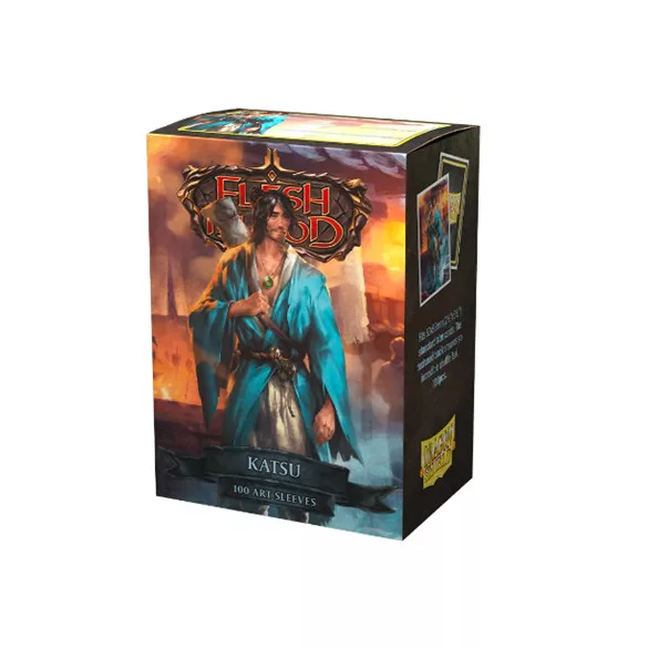Dragon Shield Flesh and Blood License Standard Matte Art Sleeves - Katsu (100 Sleeves)-AT-16080