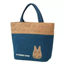 My Neighbor Totoro - Ghibli - Lunch Bag cork & denim style-SKATER-38935
