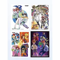 Digimon Card Game - Official Sleeve (4 Kinds Assortment) 2023 (12 Pieces)