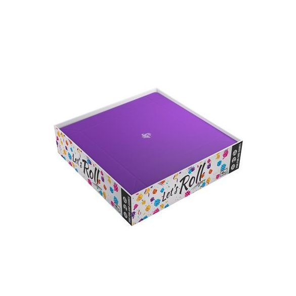 Gamegenic - Magnetic Dice Tray Square Black/Purple-GGS60047ML