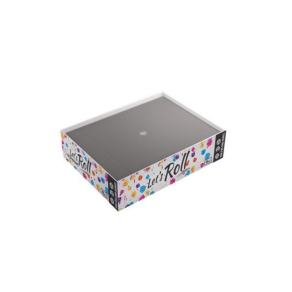 Gamegenic - Magnetic Dice Tray Rectangular Black/Gray-GGS60052ML