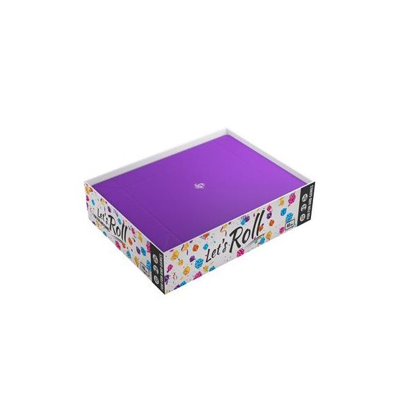 Gamegenic - Magnetic Dice Tray Rectangular Black/Purple-GGS60053ML