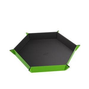 Gamegenic - Magnetic Dice Tray Hexagonal Black/Green-GGS60060ML