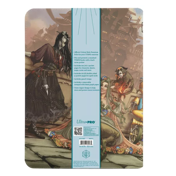 UP - Printed Leatherette Book Folio featuring: Bells Hells Team Lineup from Critical Role-16097