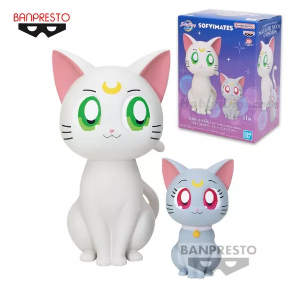 Sailor Moon: Cosmos The Movie - Banpresto SOFVIMATES Figure - Artemis & Diana-BP88174P