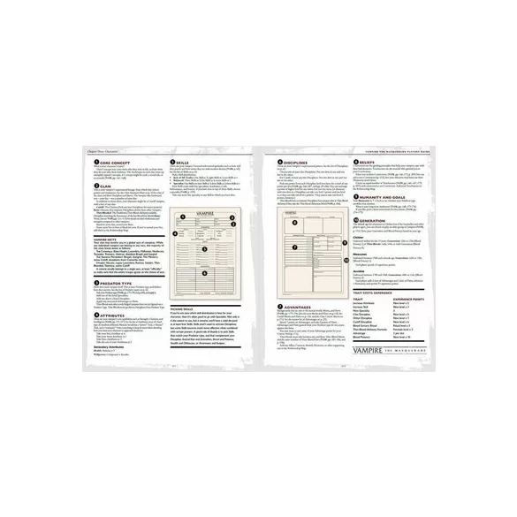 Vampire: The Masquerade 5th Edition Roleplaying Game Players Guide - EN