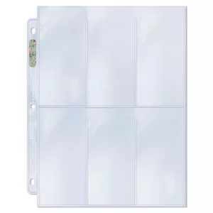 UP - 6-Pocket Platinum Page with 2-1/2" X 5-1/4" Pockets-81420
