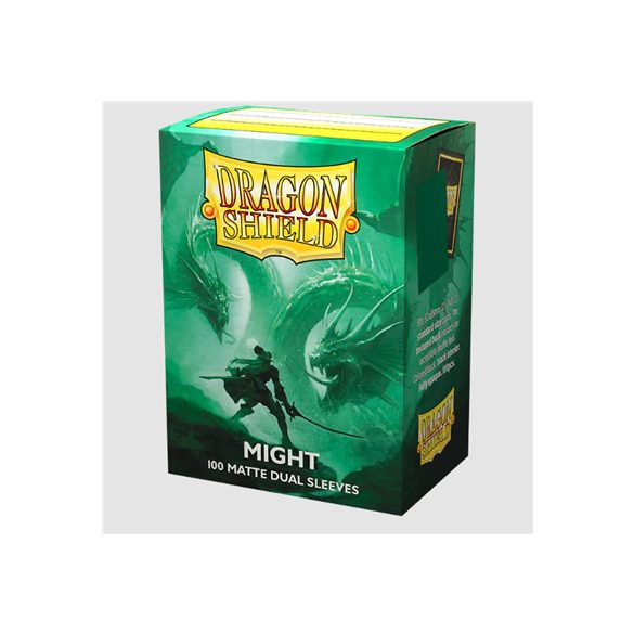 Dragon Shield Standard size Matte Dual Sleeves - Might (100 Sleeves)-AT-15058