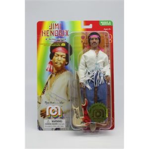 8" Jimi Hendrix - Woodstock w/Flocked hair-62979