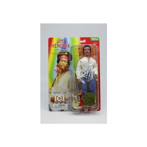 8" Jimi Hendrix - Woodstock w/Flocked hair-62979