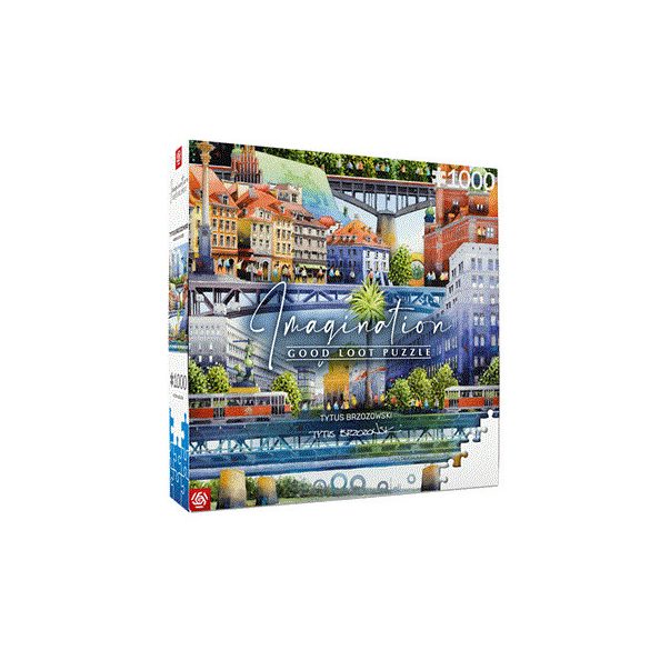 Imagination: Tytus Brzozowski Warsaw Bridges Puzzle 1000pcs-39666