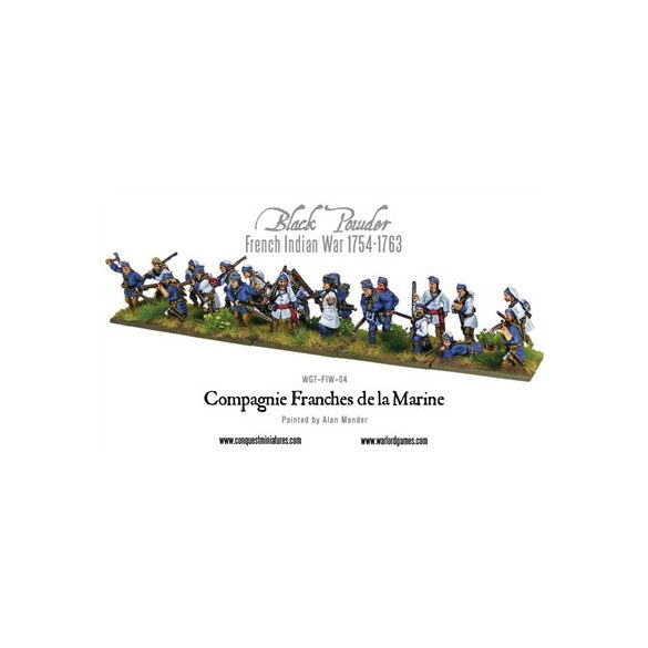 Black Powder French Indian War - French Compagnie de la Marine - EN-WG7-FIW-04