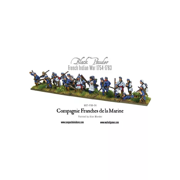 Black Powder French Indian War - French Compagnie de la Marine - EN-WG7-FIW-04