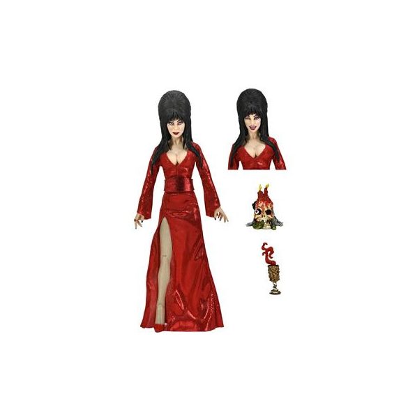 Elvira - 8” Clothed Action Figure - Elvira Red, Fright, and Boo-NECA56080