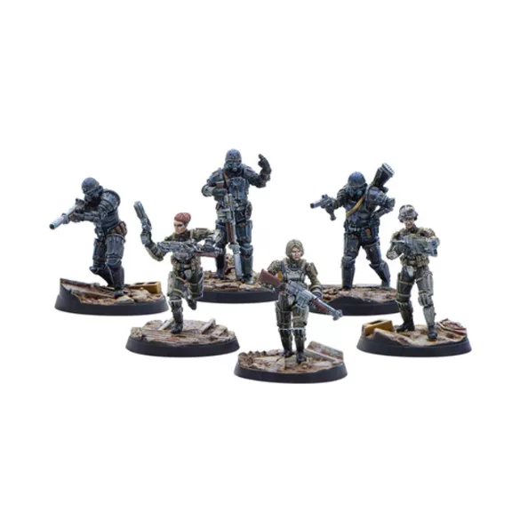 Fallout: Wasteland Warfare – Brotherhood of Steel: Combat Patrol miniatűra készlet, angol