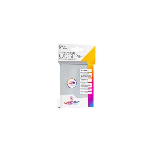 Gamegenic - Outer Sleeves Matte Standard Size (50 Sleeves)-GGS10129ML