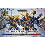 SD Gundam Cross Silhouette Unicorn Gundam 02 Banshee (Destroy Mode) & Banshee Norn Parts Set modellkészlet