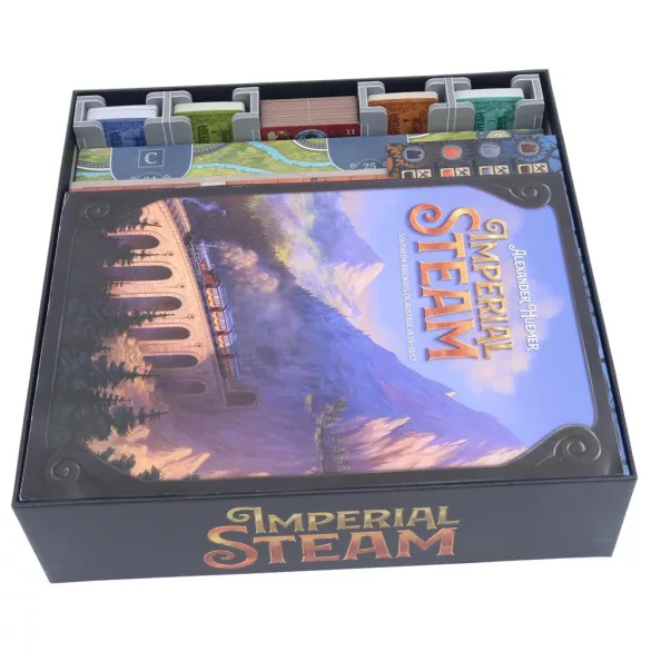Imperial Steam Insert – rendszerező betét az Imperial Steam társasjátékhoz
