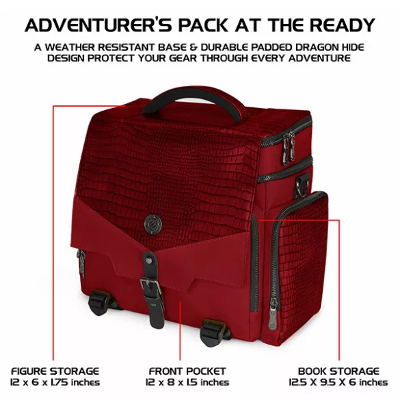 ENHANCE Tabletop RPGs RPG Adventurer's Bag Collector's Edition (Red)-ENTTCFD200RDEW