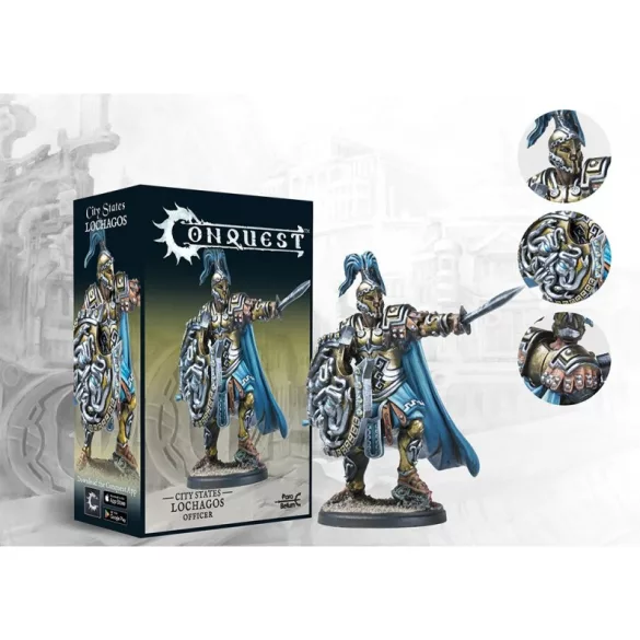 Conquest - City States: Lochagos miniatűr figura - angol kiadás