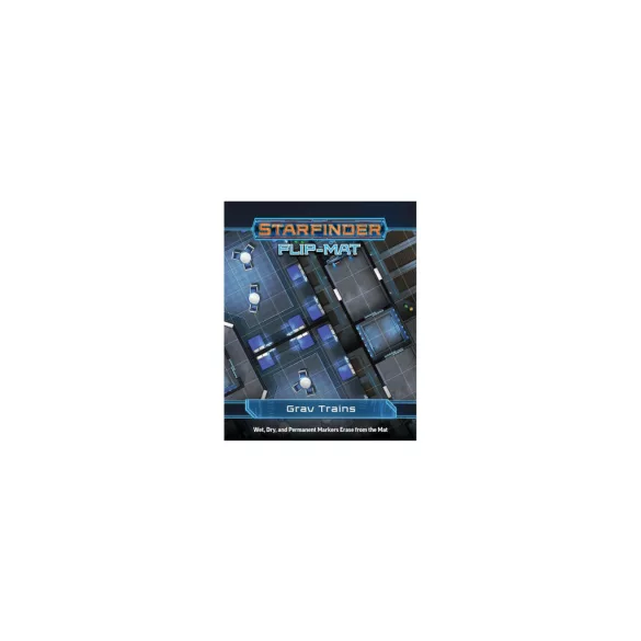 Starfinder Flip-Mat: Grav Trains kétoldalas játéktérkép