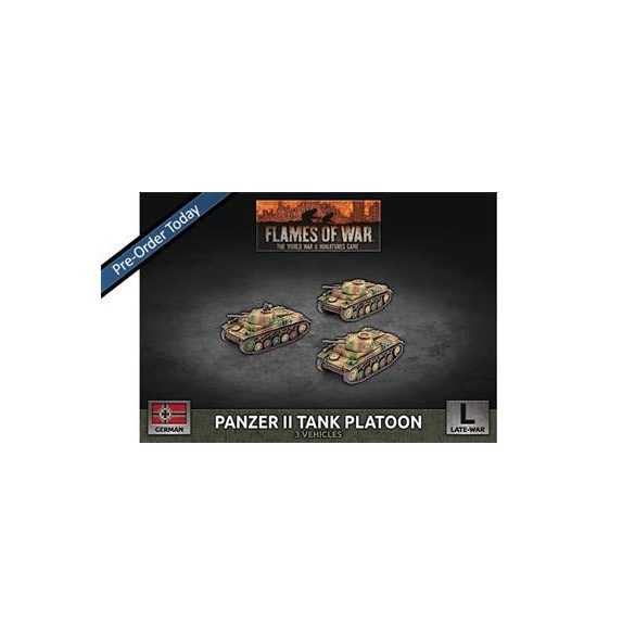 Flames of War - Panzer II Tank Platoon - EN-GBX183