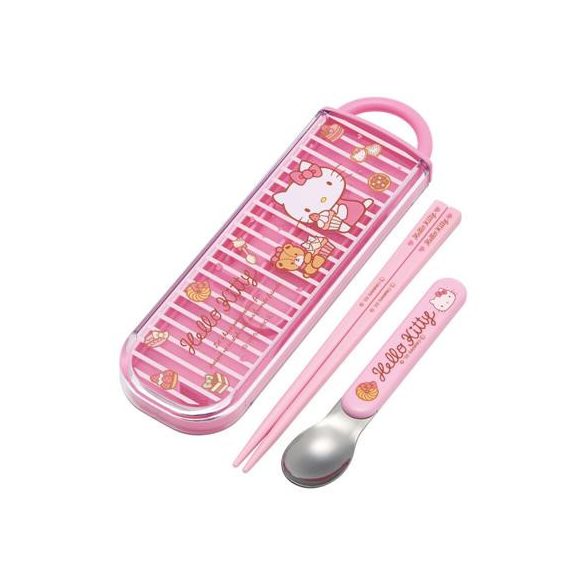 Chopsticks & Spoon Set Sweety pink - Hello Kitty-SKATER-HK-60809