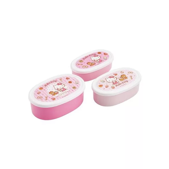 Set of 3 Lunch Box Sweety pink - Hello Kitty-SKATER-HK-60817