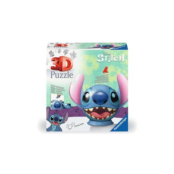 Ravensburger Puzzle 3D - AT Stitch With Ears 72pc-11574