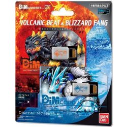 Digimon DIM Card for Digimon Vital Bracelet - Set V.1 Volcanic Beat & Blizzard Fang-NT58680