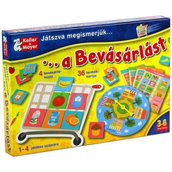 Játszva megismerjük a bevásárlást BONTOTT társasjáték