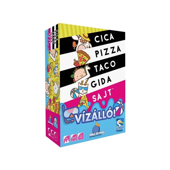 Vízálló cica, pizza, taco, gida, sajt