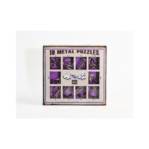 10 Metal Puzzle Set - lila *-***