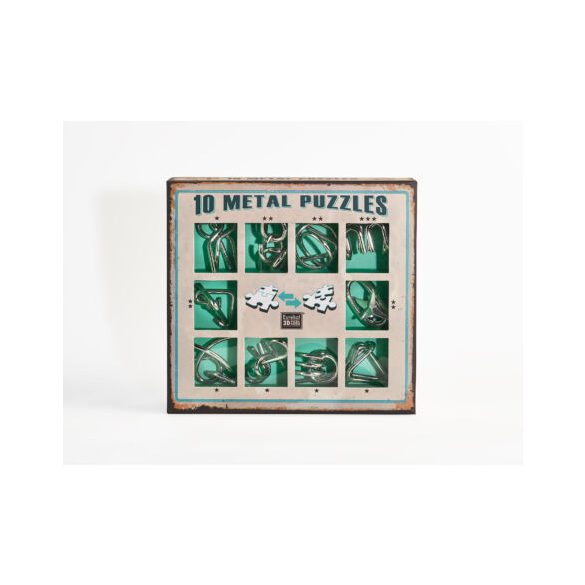 10 Metal Puzzle Set - zöld *-***