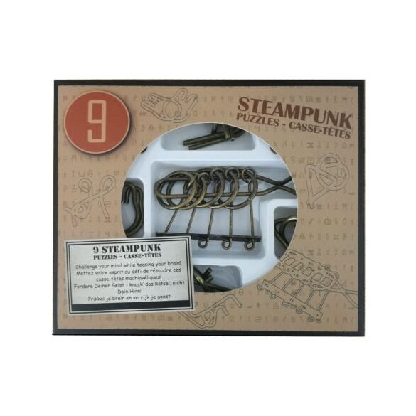 Steampunk Puzzle Set (9) - Barna